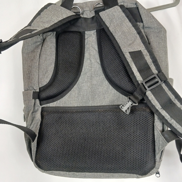 TEBEL Large Capacity Baby Diaper Bag Backpack Multi-Functional Gray - Picture 4 of 14